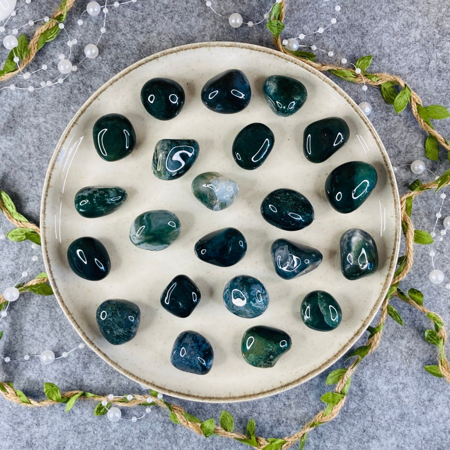Mahovni ahat - tumbled