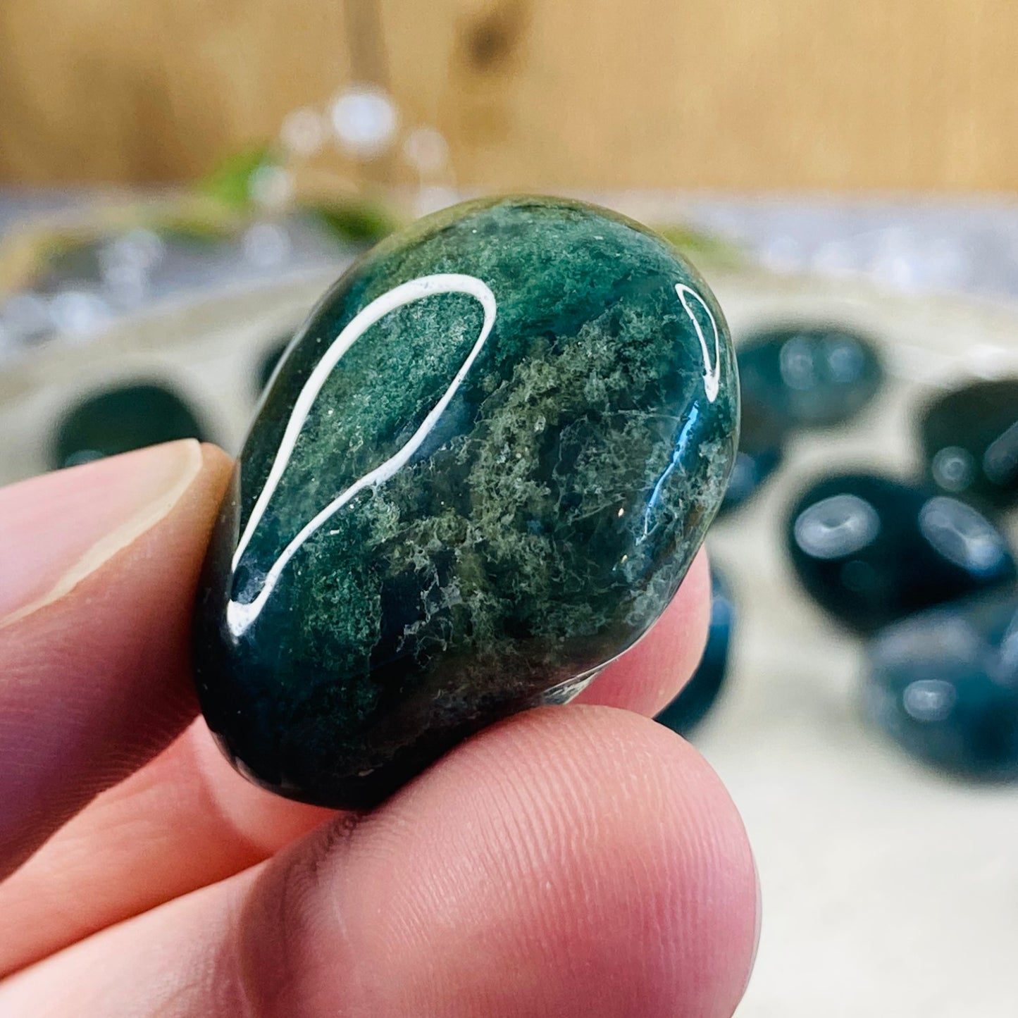 Mahovni ahat - tumbled