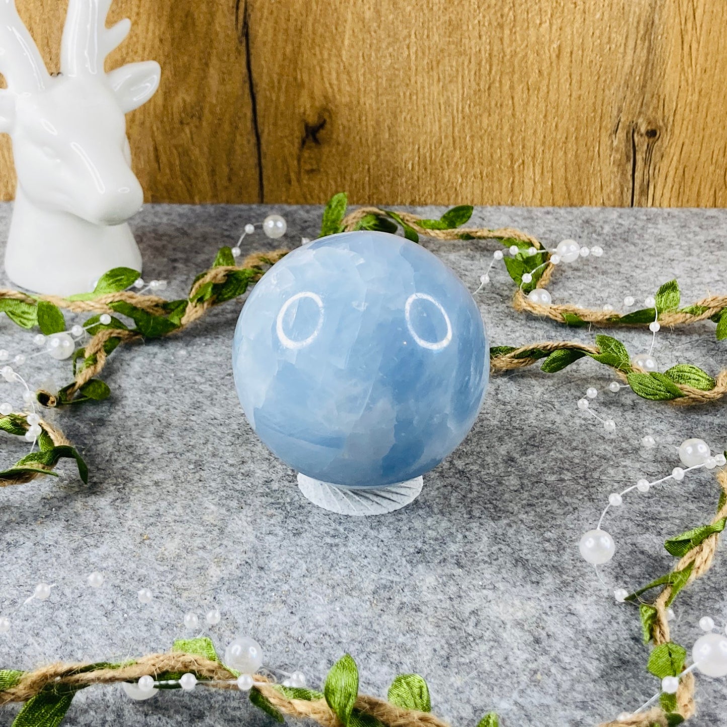 Modri kalcit - krogla #02