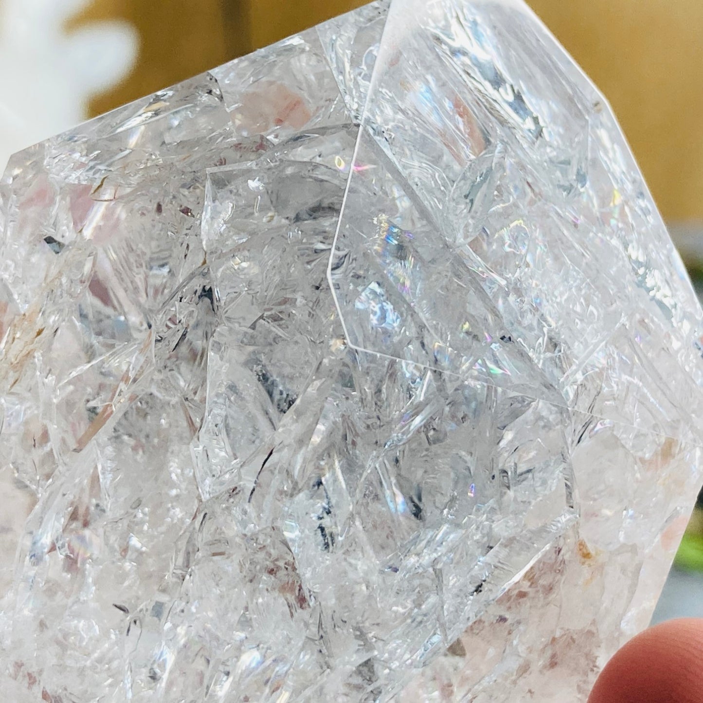Crackle Quartz (kremen) - špica