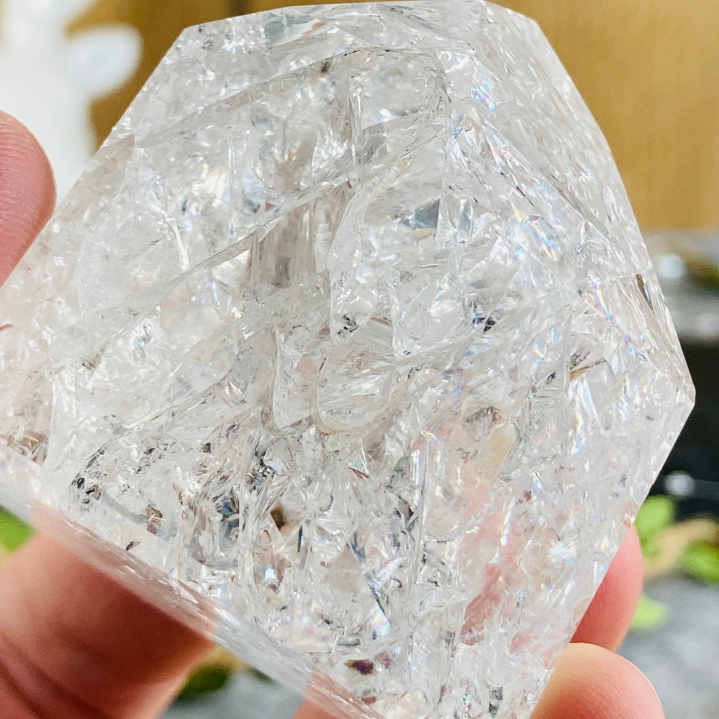 Crackle Quartz (kremen) - špica