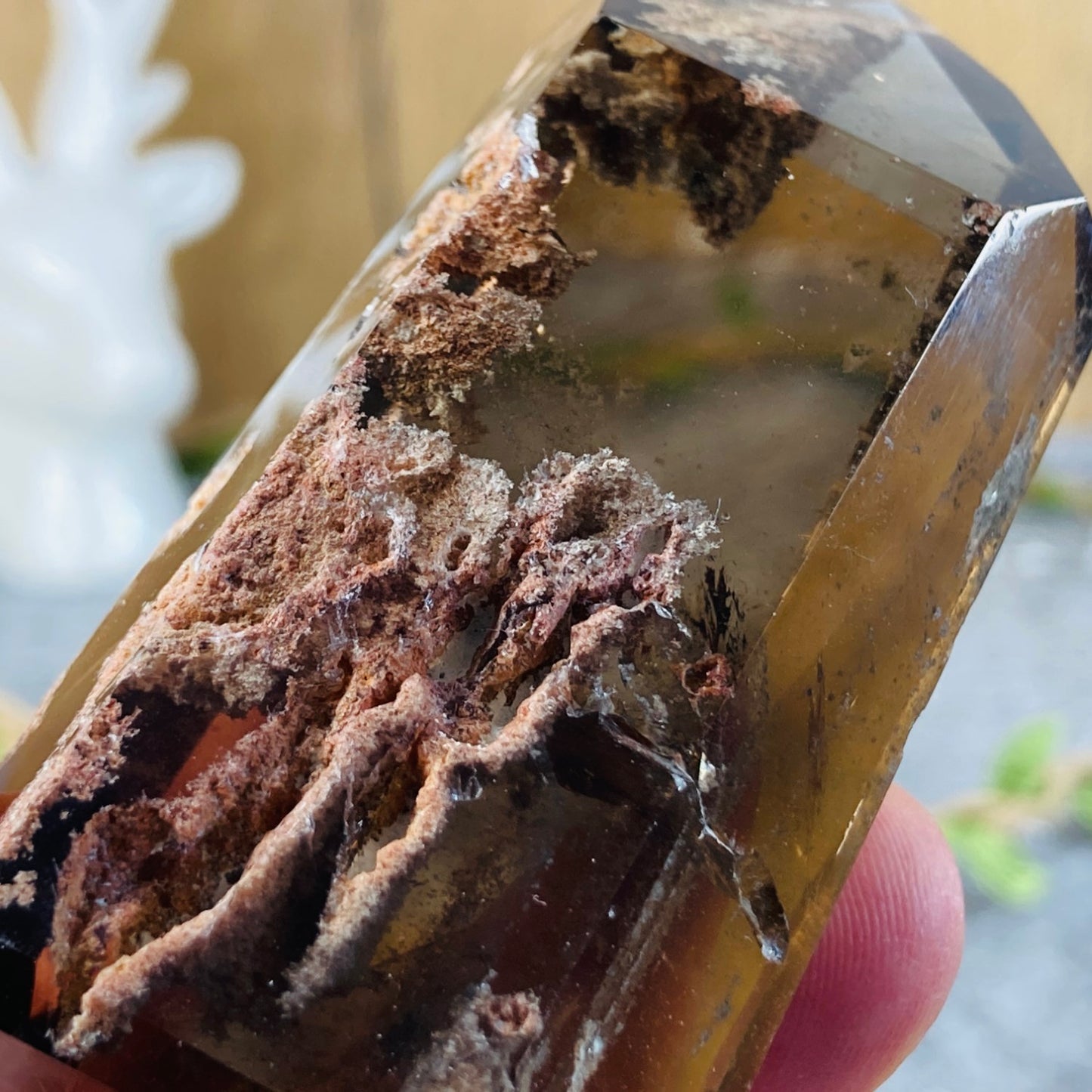 Smoky Garden Quartz - stolp