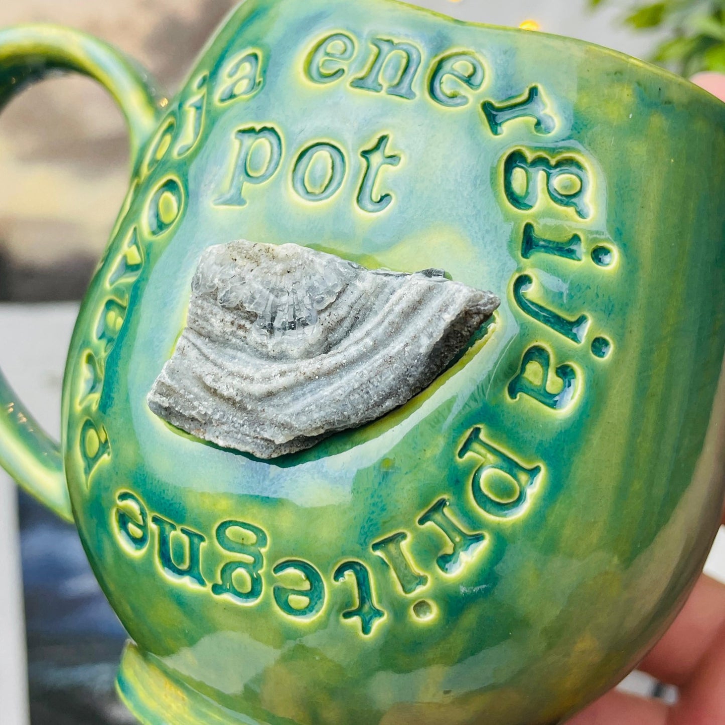 Afirmacijska skodelica - Moja energija pritegne pravo pot #01