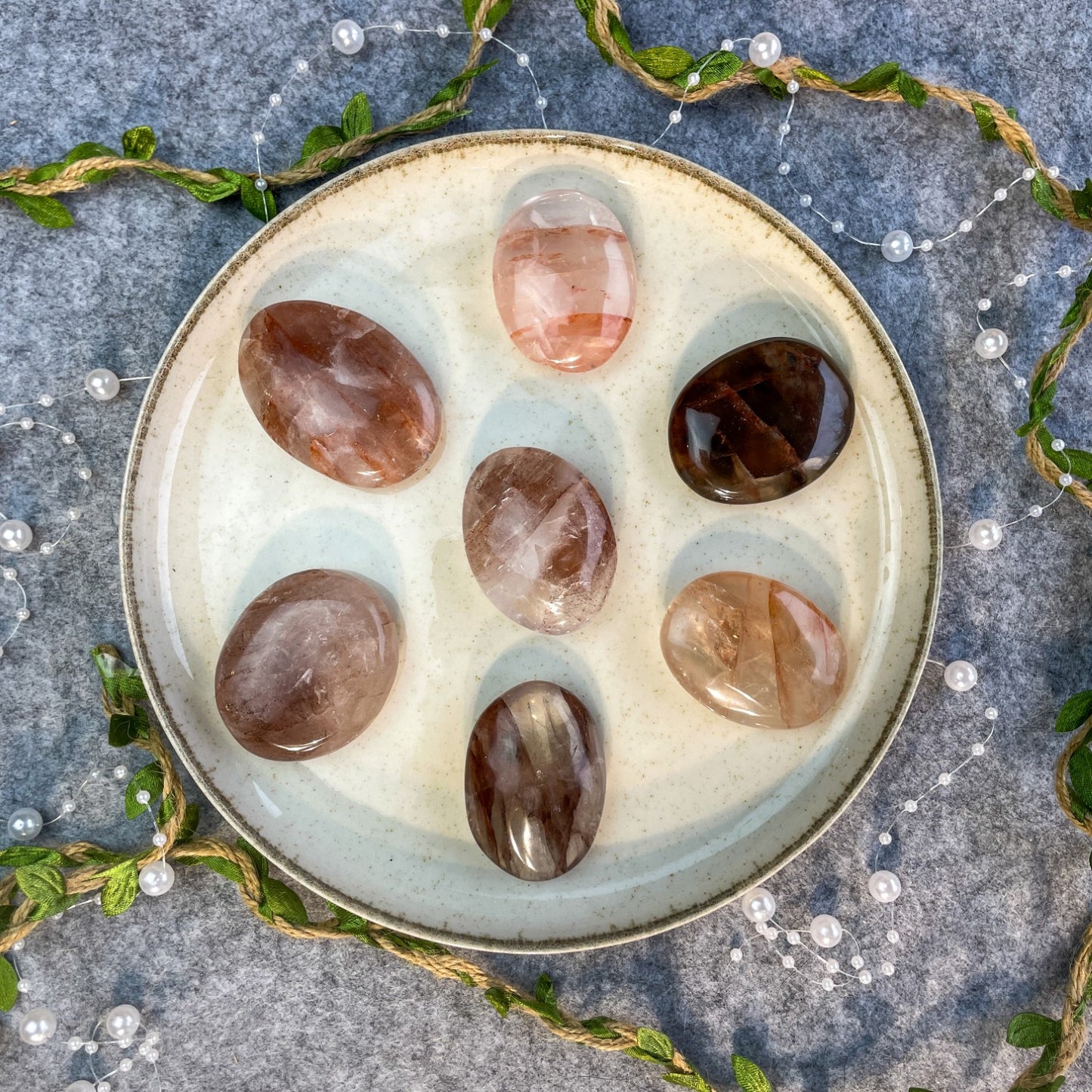 Hematit kremen - palmstone