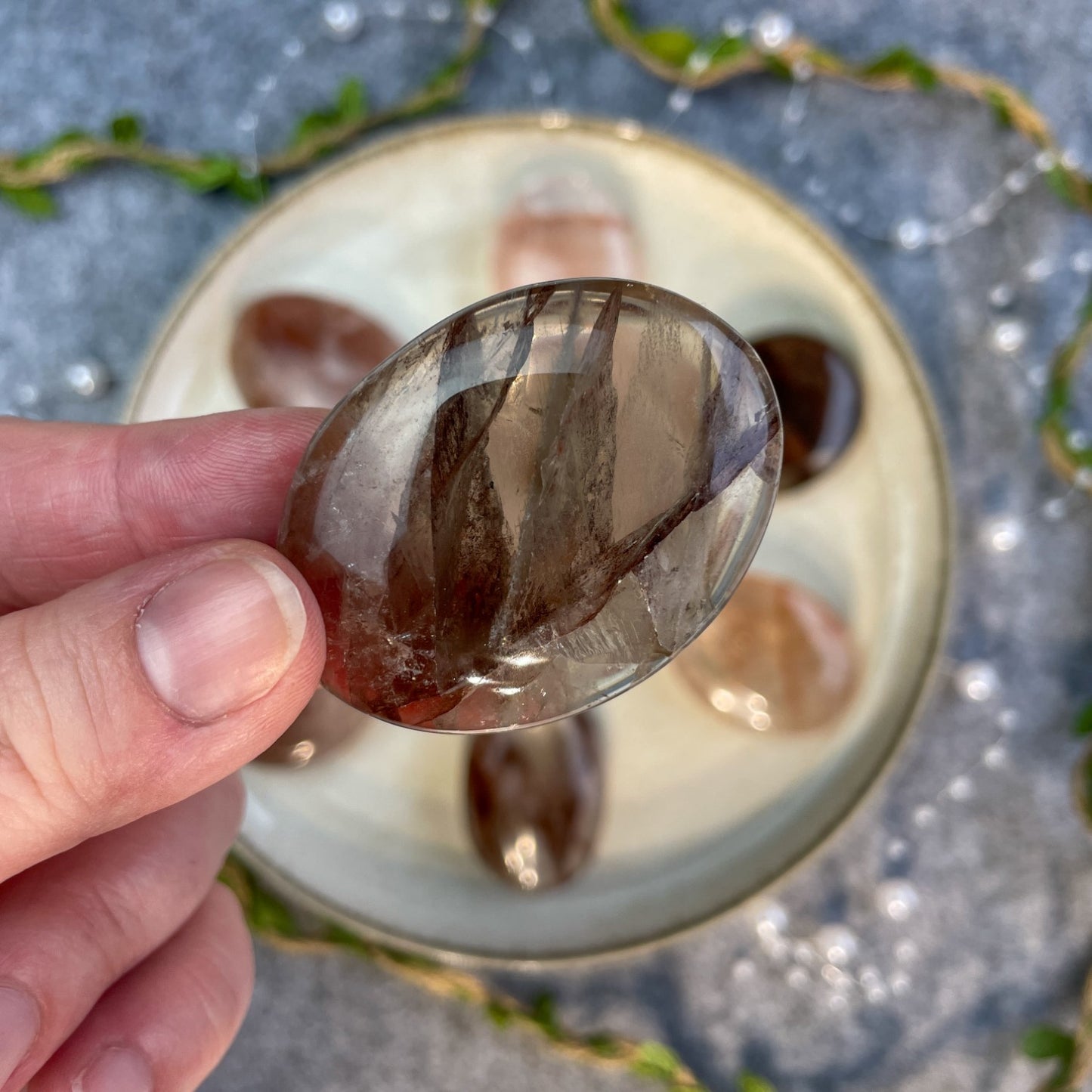 Hematit kremen - palmstone