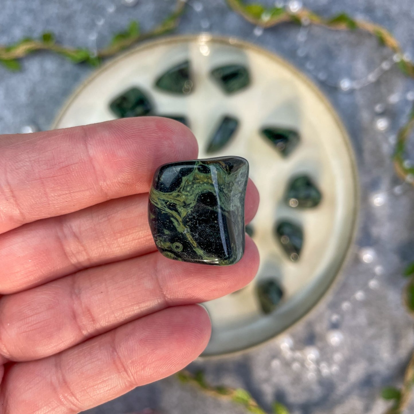 Kambaba jaspis - tumbled