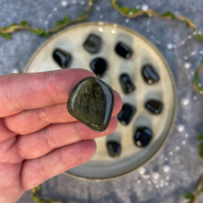 Zlati obsidian - tumbled