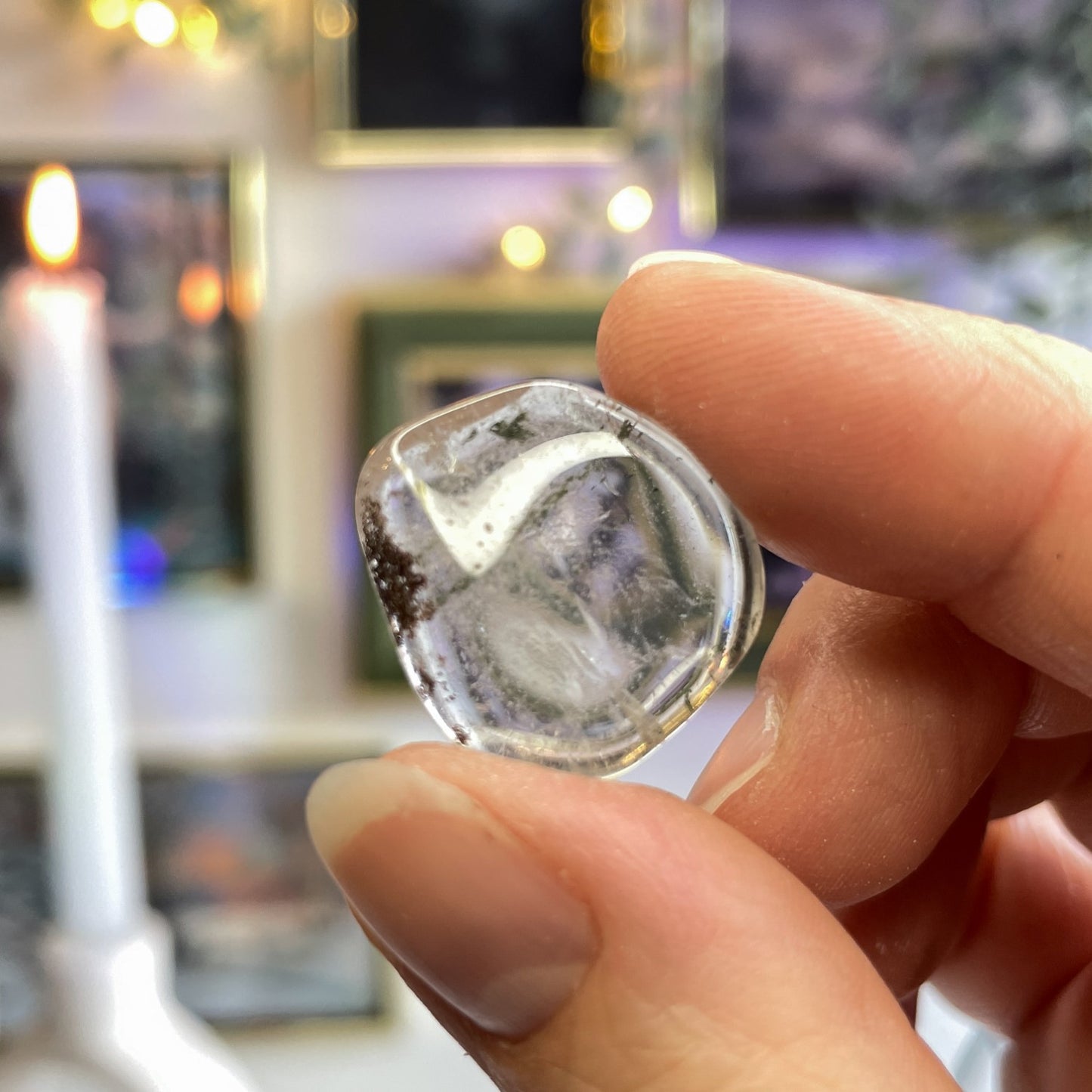 Fantomski kremen s kloridom - tumbled