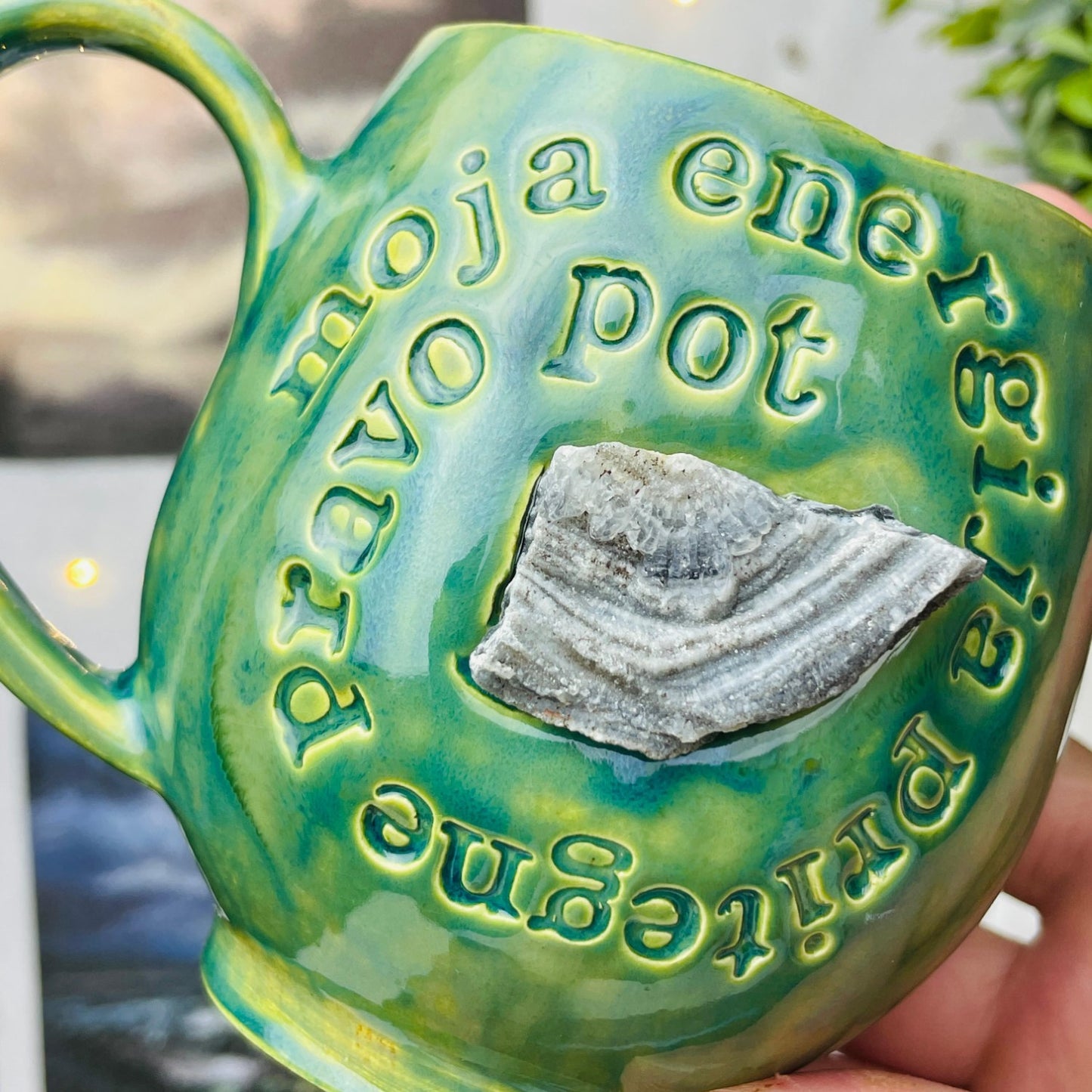 Afirmacijska skodelica - Moja energija pritegne pravo pot #01